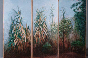 "Kαλαμιά στο πέρασμα", 2004, ακρυλικό σε καμβά, 160 x 180 cm "Kαλαμιά στο πέρασμα", 2004, ακρυλικό σε καμβά, 160 x 180 cm