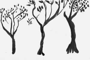 "Μελάνι σε χαρτί", 1994, 14 x 22 cm "Μελάνι σε χαρτί", 1994, 14 x 22 cm