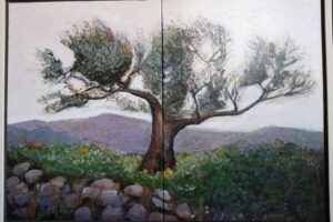 "Ελιά στο Αγρίνιο", 2015, μικτή τεχνική, 70 x 100 cm "Ελιά στο Αγρίνιο", 2015, μικτή τεχνική, 70 x 100 cm