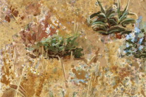 "Τα μοβ του ανέμου", 2007, μικτή τεχνική, 65 x 40 cm